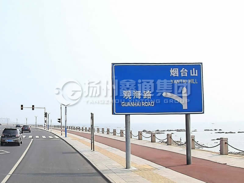 BZG-015，交通標志桿，雙柱標志桿